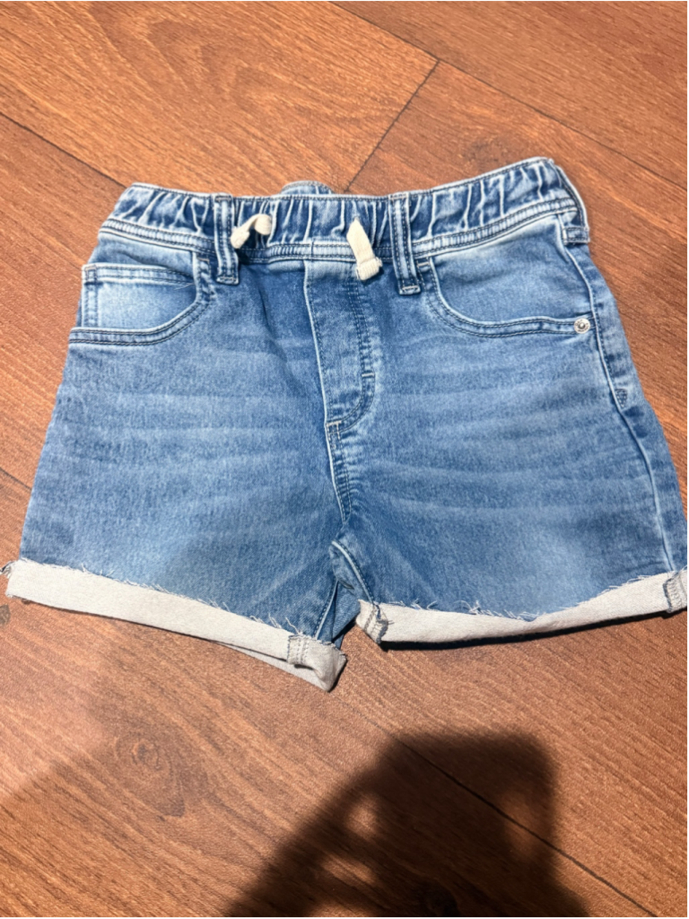 Girls Gap Denim Stretch Slim Shorts Size L Blue